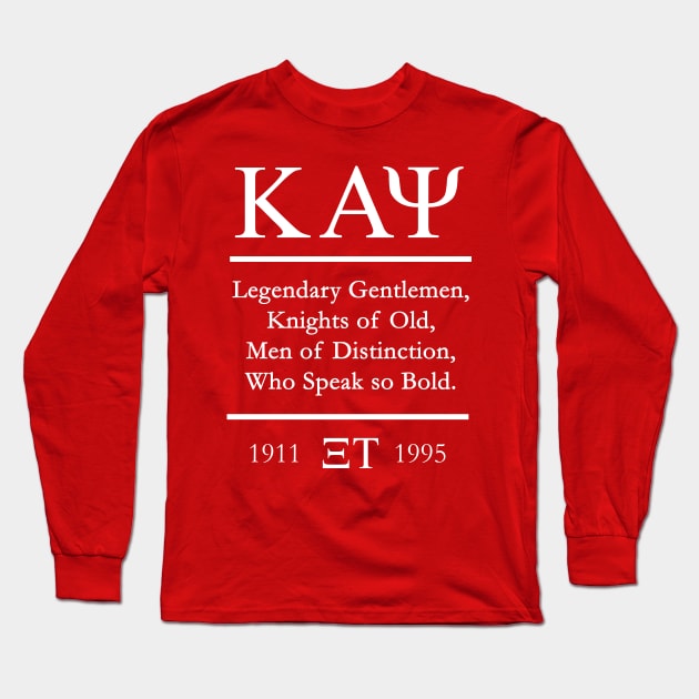 Xi Tau Black Tie 2021 Long Sleeve T-Shirt by mbailey003